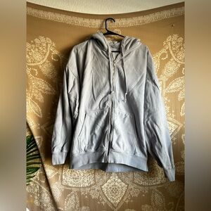 Brandy Melville Christy Hoodie Full Length in Pastel Periwinkle